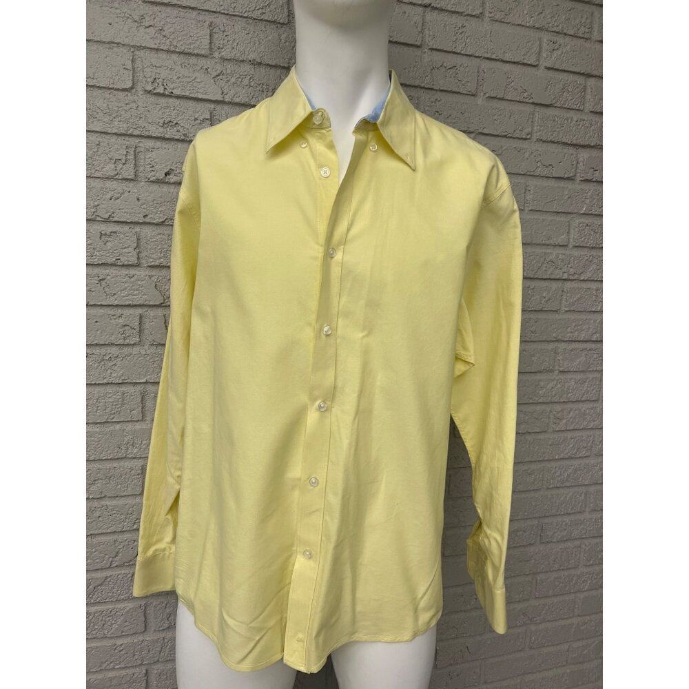 Vineyard Place Men Yellow Long Sleeve Shirt Size XXL